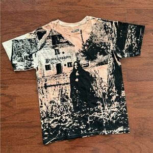 AOP Black Sabbath Graphic Tee - Black and Tan